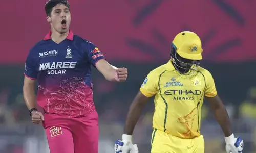 മഞ്ഞക്കുപ്പായത്തില്‍ നിരാശപ്പെടുത്തി അരങ്ങേറ്റം; രണ്ടക്കം കാണാതെ സഞ്ജു; തകര്‍ന്നടിഞ്ഞ് ചെന്നൈ; നൂറ് കടത്തിയത് ജാമി ഓവര്‍ടോണ്‍;  രാജസ്ഥാന് കുഞ്ഞന്‍ വിജയലക്ഷ്യം