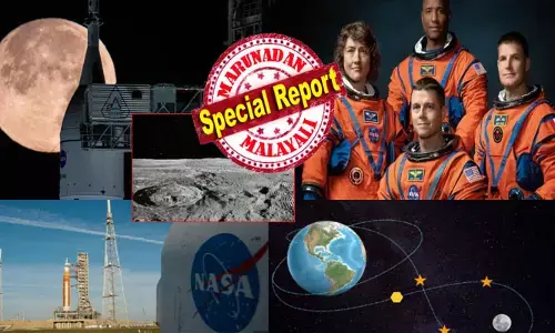 ഭൂമിയിൽ പതിക്കുന്ന നിലാവിനെയും വിടാതെ അമേരിക്ക! അരനൂറ്റാണ്ടിന് ശേഷം ചന്ദ്രനെ തൊടാൻ വീണ്ടും മനുഷ്യൻ; ലോകത്തെ മുൾമുനയിൽ നിർത്തി നാസയുടെ ആർട്ടെമിസ് 2 കുതിക്കാനൊരുങ്ങുന്നു; മൈലുകൾ താണ്ടാൻ ഇനി മണിക്കൂറുകള്‍ മാത്രം; നെഞ്ചിടിപ്പ് കൂട്ടി കൗണ്ട് ഡൗൺ; ദൗത്യത്തെ ഉറ്റുനോക്കി രാജ്യങ്ങൾ; യു.എസ് അവിടെയും കോളനി പണിയുമോ?