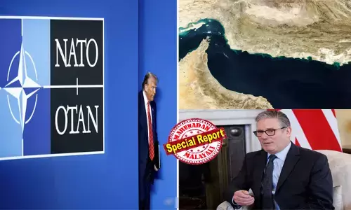 നാറ്റോ വിടാന്‍ ഒരുങ്ങി അമേരിക്ക; വെറും കടലാസുപുലിയെന്ന് ട്രംപ്; നിങ്ങള്‍ക്ക് ഒരു നാവികസേന പോലുമില്ല, വിമാനവാഹിനിക്കപ്പല്‍ വെറും ഷോ! സ്റ്റാര്‍മറെ നാണം കെടുത്തി യുഎസ് പ്രസിഡന്റ്; ഹോര്‍മുസ് പിടിക്കാന്‍ 35 രാജ്യങ്ങളുമായി സ്റ്റാര്‍മറുടെ മറുനീക്കം; എണ്ണയ്ക്കായി നെട്ടോട്ടമോടി വന്‍ശക്തികള്‍!