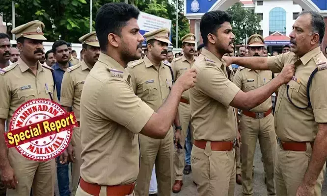 ഡിജിപിയുടെ മൂക്കിന് താഴെ തല്ലുമാല! വിഐപി റൂട്ടായതിനാലാണ് മാറ്റാന്‍ പറഞ്ഞത് അനിയാ എന്ന് സീനിയര്‍; അമ്മയോട് കളി വേണ്ടെടാ.. എന്നുജൂനിയര്‍; പോലീസുകാരന്റെ അമ്മയുടെ വണ്ടി മാറ്റാന്‍ പറഞ്ഞ സീനിയര്‍ ഉദ്യോഗസ്ഥന് ജൂനിയറുടെ വക നെഞ്ചത്തിടി;   പോലീസ് ആസ്ഥാനത്തിന് മുന്നില്‍ അരങ്ങേറിയത് നാണംകെട്ട സീനുകള്‍!