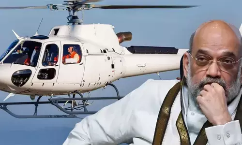 സാങ്കേതിക കാരണങ്ങളാല്‍  ഹെലികോപ്റ്ററിന് ഇറങ്ങാനായില്ല; അമിത് ഷായുടെ അസമിലെ ആദ്യ റാലി റദ്ദാക്കി