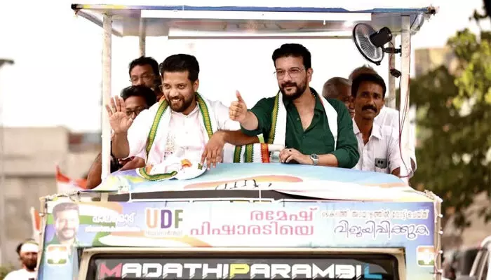 പാലക്കാട്ട് പിഷാരടിയെ പൂട്ടാന്‍ ബിജെപി; സ്ത്രീവിരുദ്ധ പരാതിയുമായി മഹിളാ മോര്‍ച്ച! പീഡനമൊക്കെ ഓരോരുത്തരുടെ വ്യക്തിപരമായ കാര്യം: മറുപടി വിവാദത്തില്‍; തോല്‍വി ഭയന്നുള്ള ഗിമ്മിക്കെന്ന് പിഷാരടി;  എന്ത് സ്ത്രീവിരുദ്ധ പ്രസ്താവനയെന്ന് വ്യക്തമാക്കണമെന്നും സ്ഥാനാര്‍ഥി