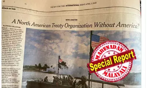 അമേരിക്കയില്ലാത്ത ഒരു നോര്‍ത്ത് അമേരിക്കന്‍ ട്രീറ്റി ഓര്‍ഗനൈസേഷനോ? നാറ്റോയുടെ പേര് തെറ്റിച്ചു; ന്യൂയോര്‍ക്ക് ടൈംസിന് അമളി; സോഷ്യല്‍ മീഡിയയില്‍ പരിഹാസം; ട്രംപിന്റെ പിന്മാറ്റ ഭീഷണി ചര്‍ച്ചയാകുന്നു