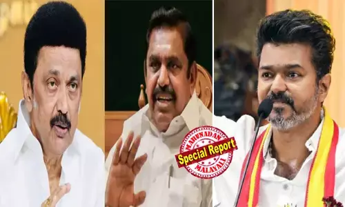 ദളപതിയുടെ പടയോട്ടം സ്റ്റാലിന് ഗുണമാകുന്നു! പ്രതിപക്ഷ വോട്ടുകള്‍ ഭിന്നിപ്പിച്ചു വിജയ്; ടിവികെ പിടിക്കുന്നത് യുവാക്കളുടെ വോട്ട്; 189 സീറ്റുകള്‍ വരെ ഡിഎംകെ നേടുമെന്ന് പ്രീപോള്‍ സര്‍വേകള്‍; എഐഎഡിഎംകെയുടെ കോട്ടകള്‍ തകരുന്നു; ബിജെപി സഖ്യം വിയര്‍ക്കും; ക്ഷേമപദ്ധതികള്‍ തുണച്ചു; സര്‍വേയില്‍ സ്റ്റാലിന്‍ തന്നെ ഒന്നാമന്‍; തമിഴ് മണ്ണില്‍ ഏപ്രില്‍ 23-ന് എന്ത് സംഭവിക്കും?