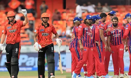 അര്‍ധ സെഞ്ചുറികളും സെഞ്ചുറി കൂട്ടുകെട്ടും;  എട്ട് ഓവറില്‍ നാല് വിക്കറ്റിന് 26 റണ്‍സ് എന്ന നിലയില്‍ തകര്‍ന്ന ഹൈദരബാദിനെ രക്ഷിച്ച് ക്ലാസനും നിതീഷും; ലഖ്‌നൗവിന്  157 റണ്‍സ് വിജയലക്ഷ്യം