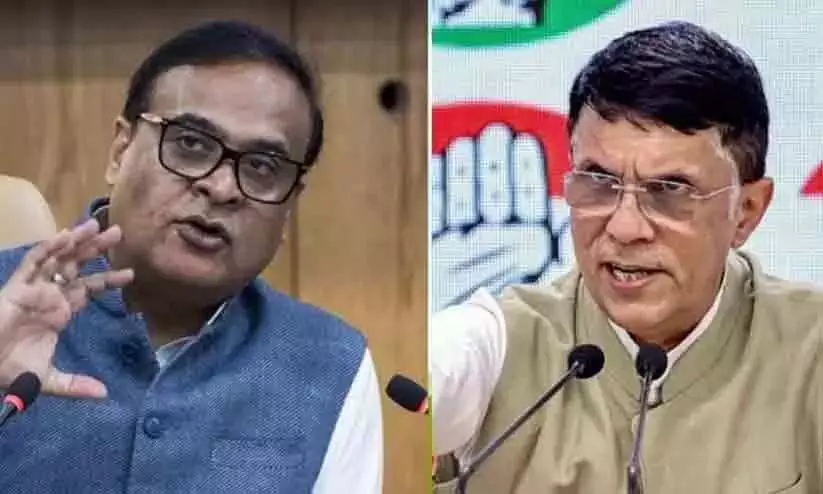 കോണ്ഗ്രസ് നേതാക്കള്ക്ക് വിവരങ്ങള് ലഭിച്ചത് പാക് സോഷ്യല് മീഡിയ ഗ്രൂപ്പില് നിന്നും; ഭാര്യക്ക് മൂന്ന് പാസ്പോര്ട്ട് ഉണ്ടെന്ന് ആരോപിച്ച ഖേരയ്ക്ക് ജീവപര്യന്തം തടവ് നല്കും; ഭീഷണിപ്പെടുത്തി ഹിമന്ത ബിശ്വ ശര്മ്മ കോണ്ഗ്രസ് നേതാക്കള്ക്ക് വിവരങ്ങള് ലഭിച്ചത് പാക് സോഷ്യല് മീഡിയ ഗ്രൂപ്പില് നിന്നും; ഭാര്യക്ക് മൂന്ന് പാസ്പോര്ട്ട് ഉണ്ടെന്ന് ആരോപിച്ച ഖേരയ്ക്ക് ജീവപര്യന്തം തടവ് നല്കും; ഭീഷണിപ്പെടുത്തി ഹിമന്ത ബിശ്വ ശര്മ്മ