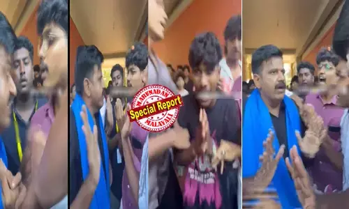 തൃക്കരിപ്പൂരില്‍ സന്ദീപ് വാര്യര്‍ക്ക് നേരെ പാഞ്ഞടുത്ത് എസ്എഫ്‌ഐ പ്രവര്‍ത്തകര്‍; നെഹ്റു കോളേജില്‍ വോട്ട് ചോദിച്ചെത്തിയ സ്ഥാനാര്‍ത്ഥിക്ക് നേരെ ആക്രമണം; പ്രവര്‍ത്തകര്‍ക്ക് പരിക്ക്; തൃക്കരിപ്പൂരില്‍ സംഘര്‍ഷാവസ്ഥ, പോലീസ് സ്ഥലത്ത്; എസ്എഫ്‌ഐ ക്രിമിനലുകളെന്ന് യുഡിഎഫ്