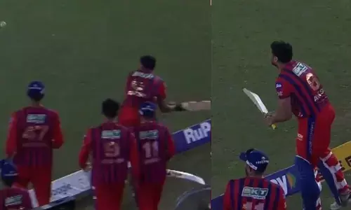 ആവേശം കുറച്ച് കൂടിപ്പോയി! ഋഷഭ് പന്തിന്റെ വിജയറണ്‍ ബൗണ്ടറി കടക്കും മുമ്പ് ബാറ്റുകൊണ്ട് തിരിച്ചടിച്ച് ആവേശ് ഖാന്‍; തലയില്‍ കൈവച്ച് സഹതാരങ്ങള്‍; ഡെഡ് ബോളെന്ന് ഹൈദരാബാദ്;  അമ്പയറിംഗ് പിഴവുകള്‍ ചൂണ്ടിക്കാട്ടി പരാതി; ആശിച്ച് മോഹിച്ച് കിട്ടിയ ജയം ഗോയങ്കയെ കരയിക്കുമോ? ആരാധകര്‍ കലിപ്പില്‍