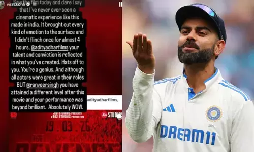 നാലുമണിക്കൂർ പോയതറിഞ്ഞില്ല, രൺവീർ വേറെ ലെവൽ; ഇന്ത്യയിൽ ഇങ്ങനെയൊന്ന് ആദ്യം; ധുരന്ധർ 2 വിനെ പ്രശംസിച്ച് വിരാട് കോലി