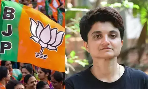 ട്രക്കിങ്ങിനിടെ കുടുങ്ങിയ ശരണ്യക്കെതിരെ ബി.ജെ.പി; അതിജീവന കഥ വ്യാജമാണെന്ന ആരോപണവുമായി പോലീസില്‍ പരാതി