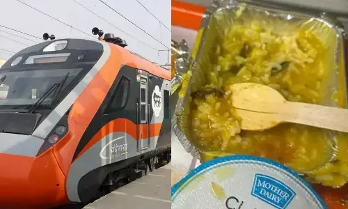 വന്ദേ ഭാരത് ഭക്ഷണത്തില്‍ പ്രാണി; കാറ്ററിങ് കമ്പനിക്ക് 10 ലക്ഷം രൂപ പിഴ; കരാര്‍ റദ്ദാക്കാന്‍ നോട്ടീസ് നല്‍കി; ഭക്ഷ്യ സുരക്ഷാ മാനദണ്ഡങ്ങള്‍ പാലിക്കാതെയാണ് ഭക്ഷണം തയ്യാറാക്കിയതെന്ന് റെയില്‍വേ