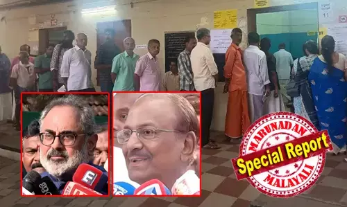 നിയമസഭ തെരഞ്ഞെടുപ്പില്‍ 16.23  ശതമാനം പോളിങ്ങ് രേഖപ്പെടുത്തി; അവകാശവാദങ്ങളുമായി മുന്നണികളും; സ്പീക്കറുടെ ടേബിളില്‍ ഭരതനാട്യം ചെയ്യാനല്ല, ജനങ്ങളുടെ പ്രശ്നങ്ങള്‍ പരിഹരിക്കാന്‍, ബിജെപി നിര്‍ണായക ശക്തിയാകുമെന്ന് രാജീവ് ചന്ദ്രശേഖര്‍; യുഡിഎഫ് നല്ല ഭൂരിപക്ഷത്തില്‍ ജയിക്കും; ബിജെപി കേരളത്തില്‍ ക്ലച്ച് പിടിക്കില്ലെന്ന് പി കെ കുഞ്ഞാലിക്കുട്ടി; ജനാധിപത്യം വിജയിക്കട്ടെയെന്ന് ജി. സുകുമാരന്‍ നായര്‍