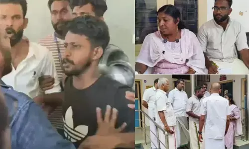 പുനലൂരില്‍ പോളിംഗ് ബൂത്തിന് മുന്നില്‍ എല്‍ഡിഎഫ് - യുഡിഎഫ് സംഘര്‍ഷം;  യുഡിഎഫ് വനിതാ കൗണ്‍സിലര്‍ക്ക് മര്‍ദ്ദനമേറ്റു; ഫറോക്ക് ചന്തയിലുള്ള പോളിങ് സ്റ്റേഷനിലും സംഘര്‍ഷം