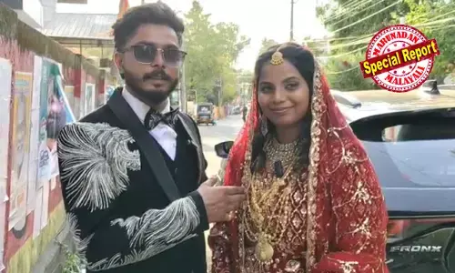 നിക്കാഹ് കഴിഞ്ഞ പാടേ സെയ്ദലിയോട് ഫാത്തിമ ചോദിച്ചത് ഒരേയൊരു കാര്യം; കല്യാണപ്പന്തലില്‍ നിന്നും വോട്ട് ചെയ്യാന്‍ പാഞ്ഞെത്തി നവദമ്പതികള്‍; കല്യാണ വേഷത്തില്‍ ബൂത്തിലെത്തിയപ്പോള്‍ രാജകീയ സ്വീകരണം! വോട്ട് പാഴാക്കില്ലെന്ന ഉറച്ച തീരുമാനത്തിന് കയ്യടി