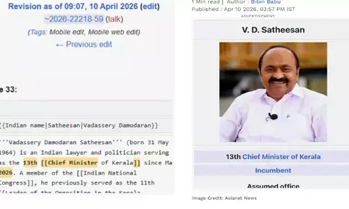 വോട്ടെണ്ണാന്‍ നില്‍ക്കാന്‍ നേരമില്ല! സതീശനെ മുഖ്യമന്ത്രിയാക്കി വിക്കിപീഡിയ; ഭരണം പിടിച്ചെടുത്ത ആ വിരുതന്‍ ആരാണ്? മെയ് 4-ന്റെ ഫലം ഇപ്പോഴേ പുറത്ത്; എഡിറ്റര്‍മാരുടെ ഒരു കാര്യം! പടക്കം പൊട്ടിക്കും മുമ്പേ വീണ്ടും പ്രതിപക്ഷ നേതാവായി!