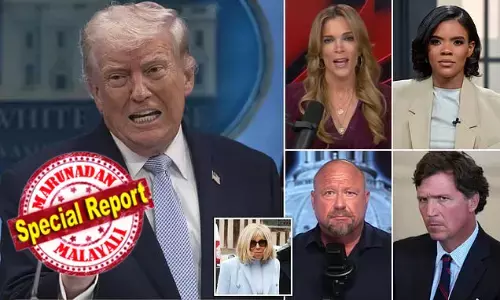 ടക്കറിന് വട്ടാണ്, ഓവന്‍സ് ഭ്രാന്തി; അലക്‌സ് ജോണ്‍സ് പാപ്പരായത് നന്നായി; മാക്രോണിന്റെ ഭാര്യ സുന്ദരി തന്നെ! വലംകൈകളായിരുന്ന വലതുപക്ഷ മാധ്യമപ്പടയെ ട്രൂത്ത് സോഷ്യലില്‍ തൂക്കിയൊട്ടിച്ച് ഡൊണാള്‍ഡ് ട്രംപ്; ഇറാന്‍ യുദ്ധത്തില്‍ ഉടക്കി ട്രംപിന്റെ വിശ്വസ്തര്‍ ശത്രുക്കളായ കഥ!