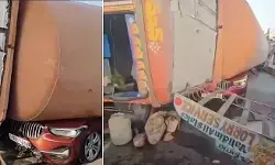 ബിഎംഡബ്ല്യൂ കാറിന് മുകളിലേക്ക് കോണ്ക്രീറ്റ് മിക്സര് ട്രക്ക് മറിഞ്ഞു; ഹൈദരാബാദില് അഭിഭാഷകന് ദാരുണാന്ത്യം ബിഎംഡബ്ല്യൂ കാറിന് മുകളിലേക്ക് കോണ്ക്രീറ്റ് മിക്സര് ട്രക്ക് മറിഞ്ഞു; ഹൈദരാബാദില് അഭിഭാഷകന് ദാരുണാന്ത്യം