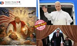 യേശുക്രിസ്തുവായി വേഷമിട്ട് ട്രംപിന്റെ എഐ ചിത്രം! സ്വയം ദൈവപുത്രനായി ചിത്രീകരിച്ച് മാര്പ്പാപ്പയെയും വത്തിക്കാനെയും പുച്ഛിച്ചു തള്ളി യുഎസ് പ്രസിഡന്റ്; അന്തിക്രിസ്തുവിന്റെ സ്വഭാവമെന്ന് സ്വന്തം പാര്ട്ടി നേതാക്കള്; ദൈവനിന്ദ എന്ന് അണികള്; മാര്പ്പാപ്പയെ അധിക്ഷേപിച്ച് വത്തിക്കാനോട് യുദ്ധം; പുതിയ വേഷപ്പകര്ച്ചാ വിവാദം ഇങ്ങനെ യേശുക്രിസ്തുവായി വേഷമിട്ട് ട്രംപിന്റെ എഐ ചിത്രം! സ്വയം ദൈവപുത്രനായി ചിത്രീകരിച്ച് മാര്പ്പാപ്പയെയും വത്തിക്കാനെയും പുച്ഛിച്ചു തള്ളി യുഎസ് പ്രസിഡന്റ്; അന്തിക്രിസ്തുവിന്റെ സ്വഭാവമെന്ന് സ്വന്തം പാര്ട്ടി നേതാക്കള്; ദൈവനിന്ദ എന്ന് അണികള്; മാര്പ്പാപ്പയെ അധിക്ഷേപിച്ച് വത്തിക്കാനോട് യുദ്ധം; പുതിയ വേഷപ്പകര്ച്ചാ വിവാദം ഇങ്ങനെ