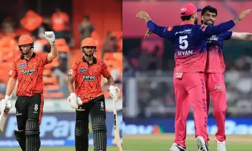 പോയിന്റ് പട്ടികയിലെ ഒന്നാം സ്ഥാനം നിലനിർത്താൻ രാജസ്ഥാൻ; ടോസ് ഭാഗ്യം പരാഗിനൊപ്പം, ഹൈദരാബാദിന് ബാറ്റിംഗ്; ഇരു ടീമുകളിലും നിർണ്ണായക മാറ്റങ്ങൾ