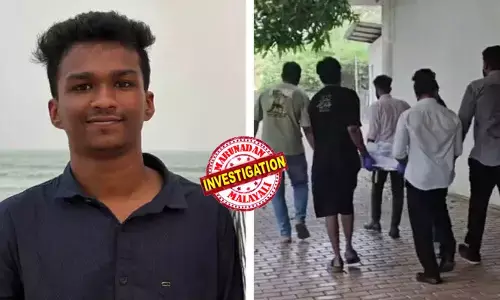 പ്രിന്‍സിപ്പലിന്റെ മുറിയില്‍ നടന്നത് എന്ത്? കരഞ്ഞുതളര്‍ന്ന് പുറത്തേക്ക് ഓടി നിതിന്‍; നിമിഷങ്ങള്‍ക്കകം മരണം! നിര്‍ണായക സിസിടിവി ദൃശ്യങ്ങള്‍ പുറത്ത്; പ്രിന്‍സിപ്പലിന്റെ മുറിയിലെ വിചാരണയില്‍ പങ്കെടുത്തത് ആരൊക്കെ? ലോണ്‍ ആപ്പ് കഥകളിലൂടെ കേസ് വഴി തിരിച്ചുവിടാനുള്ള ശ്രമത്തിനിടെ ഒളിവില്‍ പോയ അദ്ധ്യാപകര്‍ക്കായി വല വിരിച്ച് പൊലീസ്