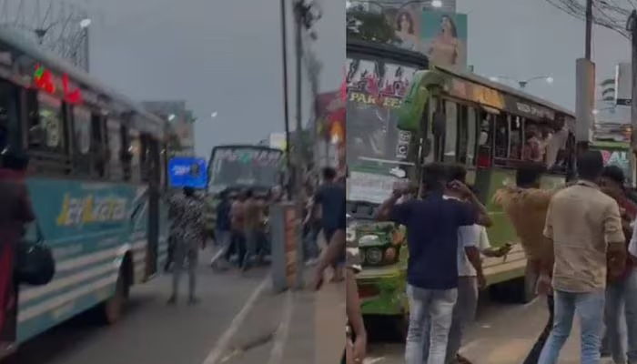കോഴിക്കോട് നഗരത്തില്‍ ബസ് ജീവനക്കാര്‍ തമ്മിലടിച്ചു; രണ്ട് ബസുകള്‍ പോലീസ് കസ്റ്റഡിയിലെടുത്തു