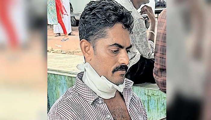 ബൈക്കില്‍ സഞ്ചരിക്കവേ പൊട്ടി വീണ വൈദ്യുതക്കമ്പി കഴുത്തില്‍ കുരുങ്ങി; ഗുരുതരമായി പരിക്കേറ്റ വിമുക്തഭടന്‍ രക്ഷപ്പെട്ടത് തലനാരിഴയ്ക്ക്