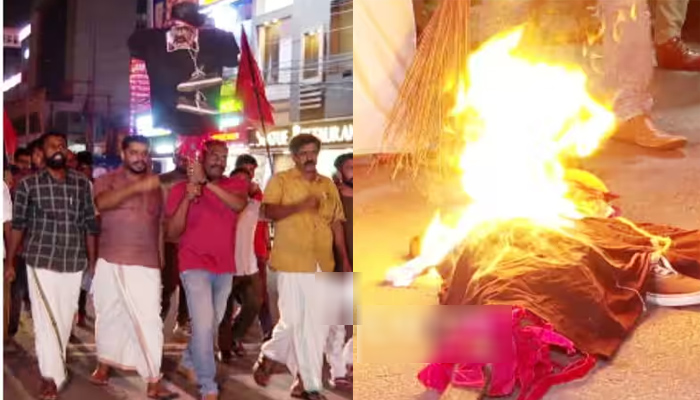 രഞ്ജിത്തിനെ അക്കാദമി ചെയര്‍മാന്‍ സ്ഥാനത്ത് നിന്നും മാറ്റണം; നടിയുടെ വെളിപ്പെടുത്തലിന് പിന്നാലെ വ്യാപകപ്രതിഷേധം; രഞ്ജിത്തിന്റെ കോലം കത്തിച്ചു