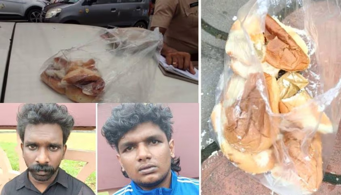 ബണ്ണിനുള്ളില്‍ മയക്കുമരുന്ന് ഒളിപ്പിച്ച് കടത്താന്‍ ശ്രമം; യുവാക്കള്‍ പിടിയില്‍